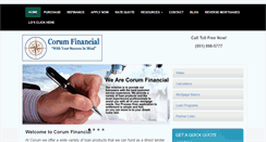 Desktop Screenshot of corumfinancial.com