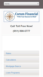 Mobile Screenshot of corumfinancial.com